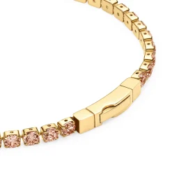 Sif Jakobs Yellow Gold Cubic Zirconia Tennis Bracelet