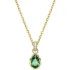 Swarovski Chroma Yellow Gold Tone Crystal Necklace
