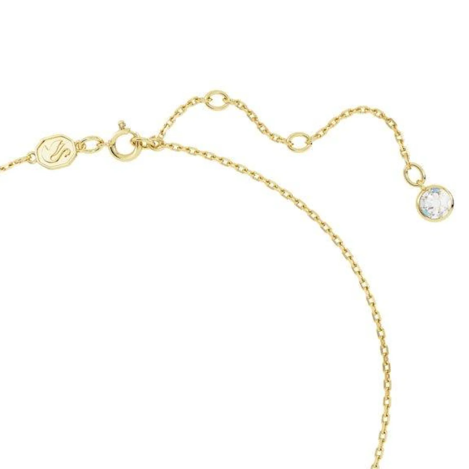 Swarovski Chroma Yellow Gold Tone Crystal Heart Necklace