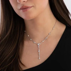 Swarovski Constella Silver Crystal Pearl Necklace
