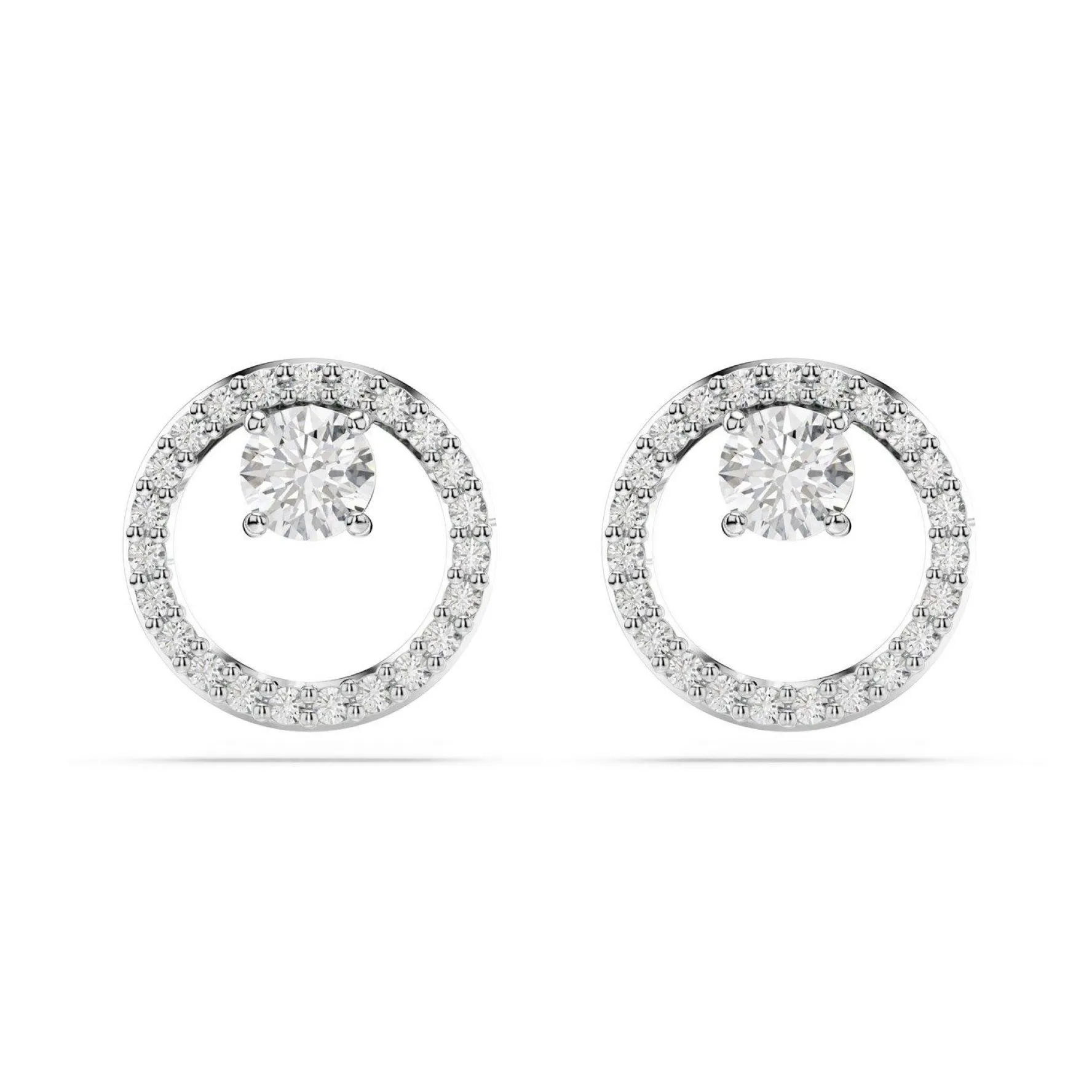 Swarovski Constella Silver Crystal Stud Earrings