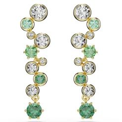 Swarovski Constella Yellow Gold Tone Crystal Drop Earrings