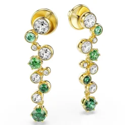 Swarovski Constella Yellow Gold Tone Crystal Drop Earrings