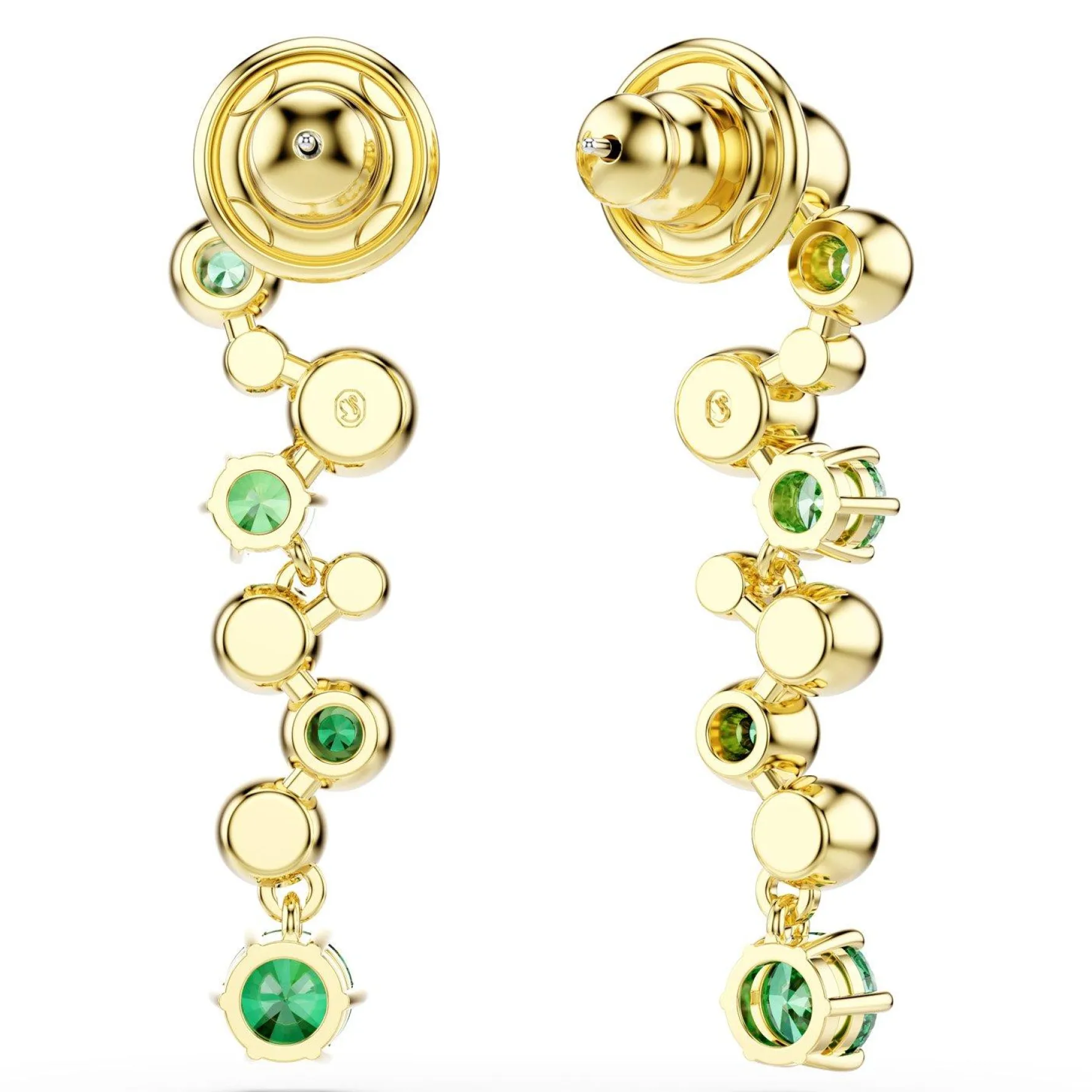 Swarovski Constella Yellow Gold Tone Crystal Drop Earrings
