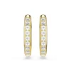 Swarovski Dextera Yellow Gold Tone Crystal Hoop Earrings