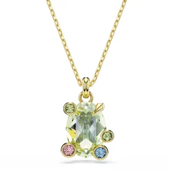 Swarovski Gema Yellow Gold Plated Crystal Pendant