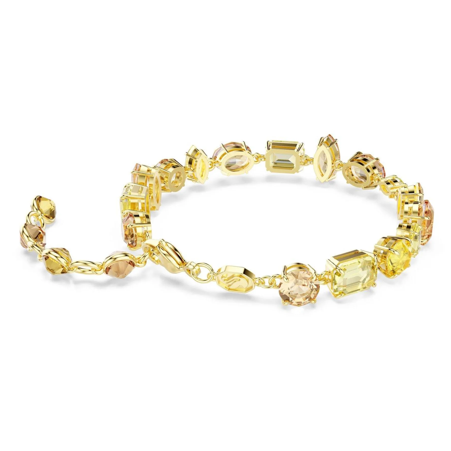 Swarovski Gema Yellow Gold Tone Crystal Bracelet
