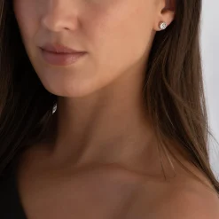 Swarovski Imber Silver Crystal Stud Earrings