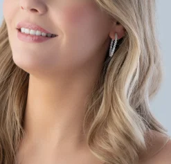 Swarovski Matrix Hoop Earrings