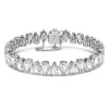 Swarovski Matrix Silver Crystal Tennis Bracelet