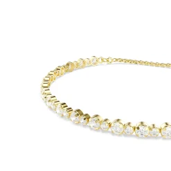 Swarovski Matrix Yellow Gold Tone Zirconia Tennis Bracelet