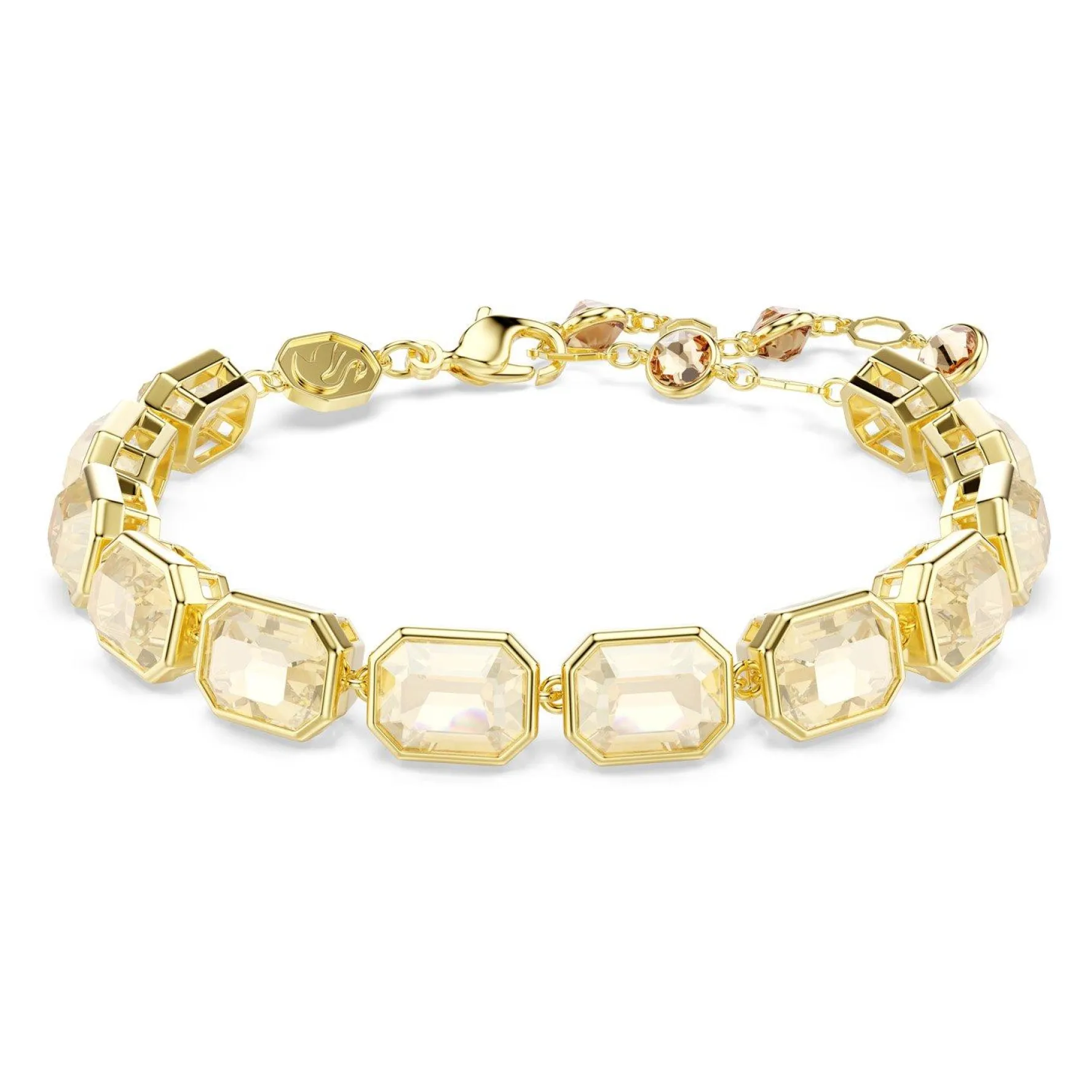 Swarovski Millenia Yellow Gold Tone Crystal Tennis Bracelet