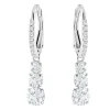 Swarovski Stilla Attract Silver Crystal Hoop Earrings