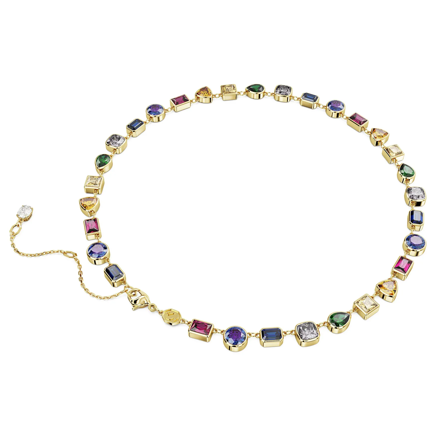 Swarovski Stilla Gold Tone Multicoloured Necklace