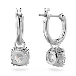 Swarovski Stilla Silver Crystal Drop Earrings