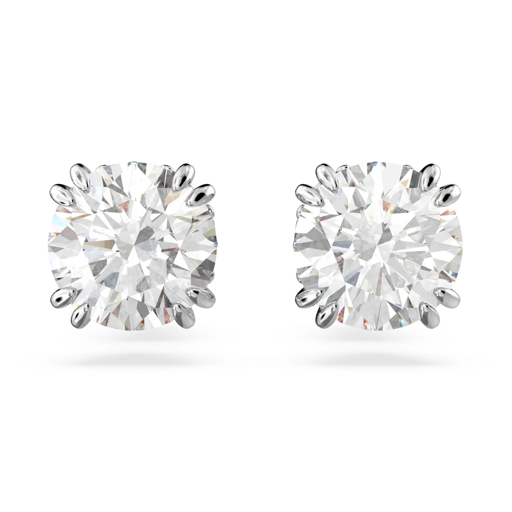 Swarovski Stilla Silver Stud Earrings