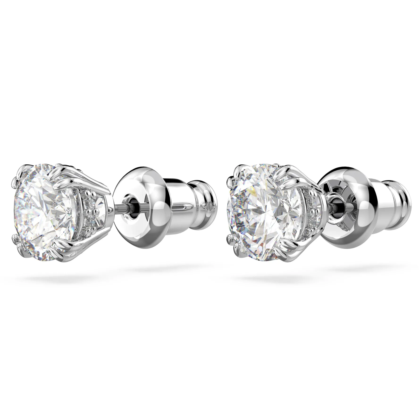 Swarovski Stilla Silver Stud Earrings
