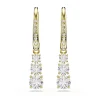Swarovski Stilla Yellow Gold Tone Zirconia Drop Earrings
