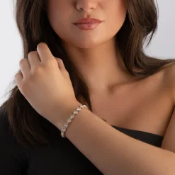 Swarovski Una Angelic Rose Gold Tone Crystal Bracelet