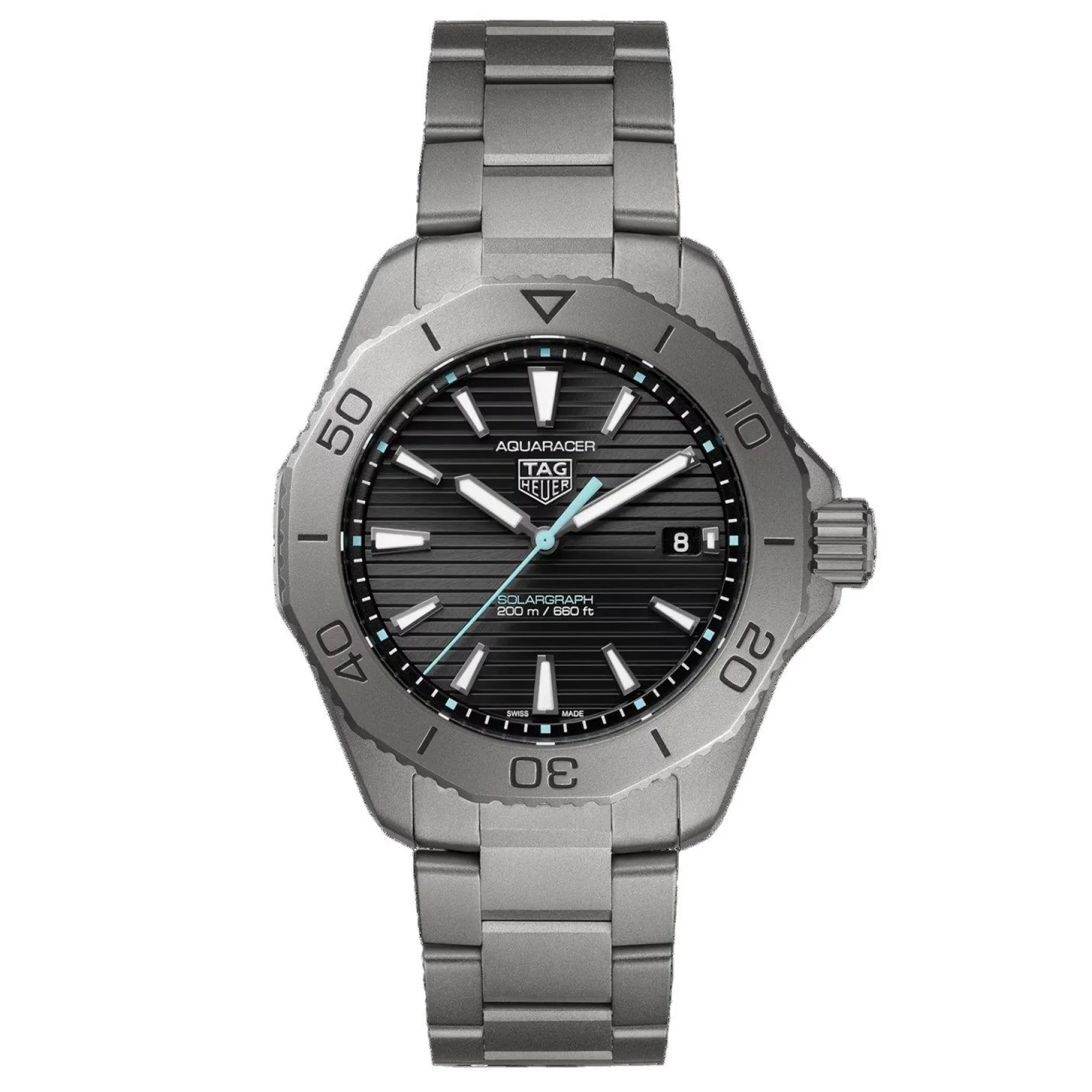 TAG Heuer Aquaracer Professional 200 Solargraph 40mm Titanium Men’s Watch
