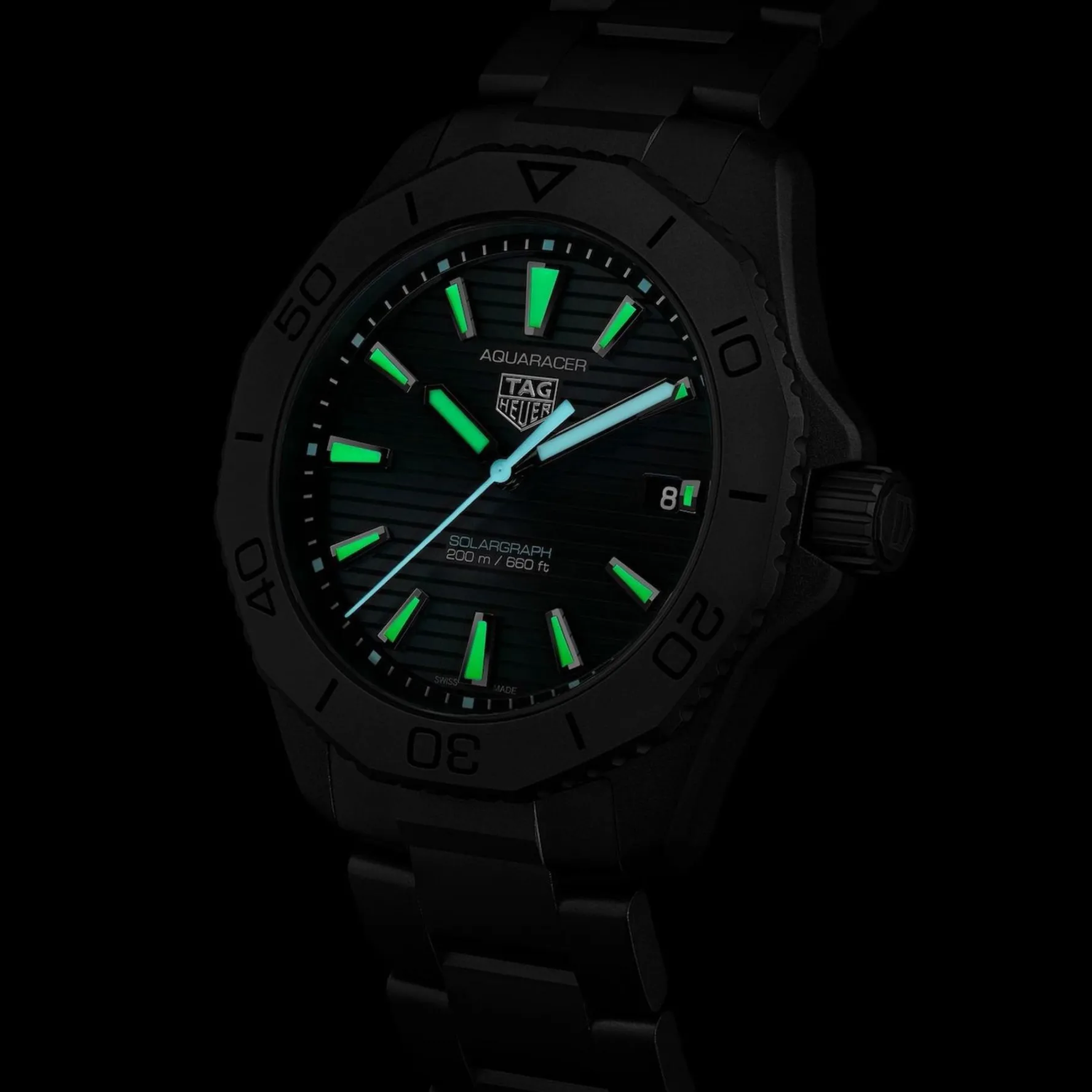 TAG Heuer Aquaracer Professional 200 Solargraph 40mm Titanium Men’s Watch