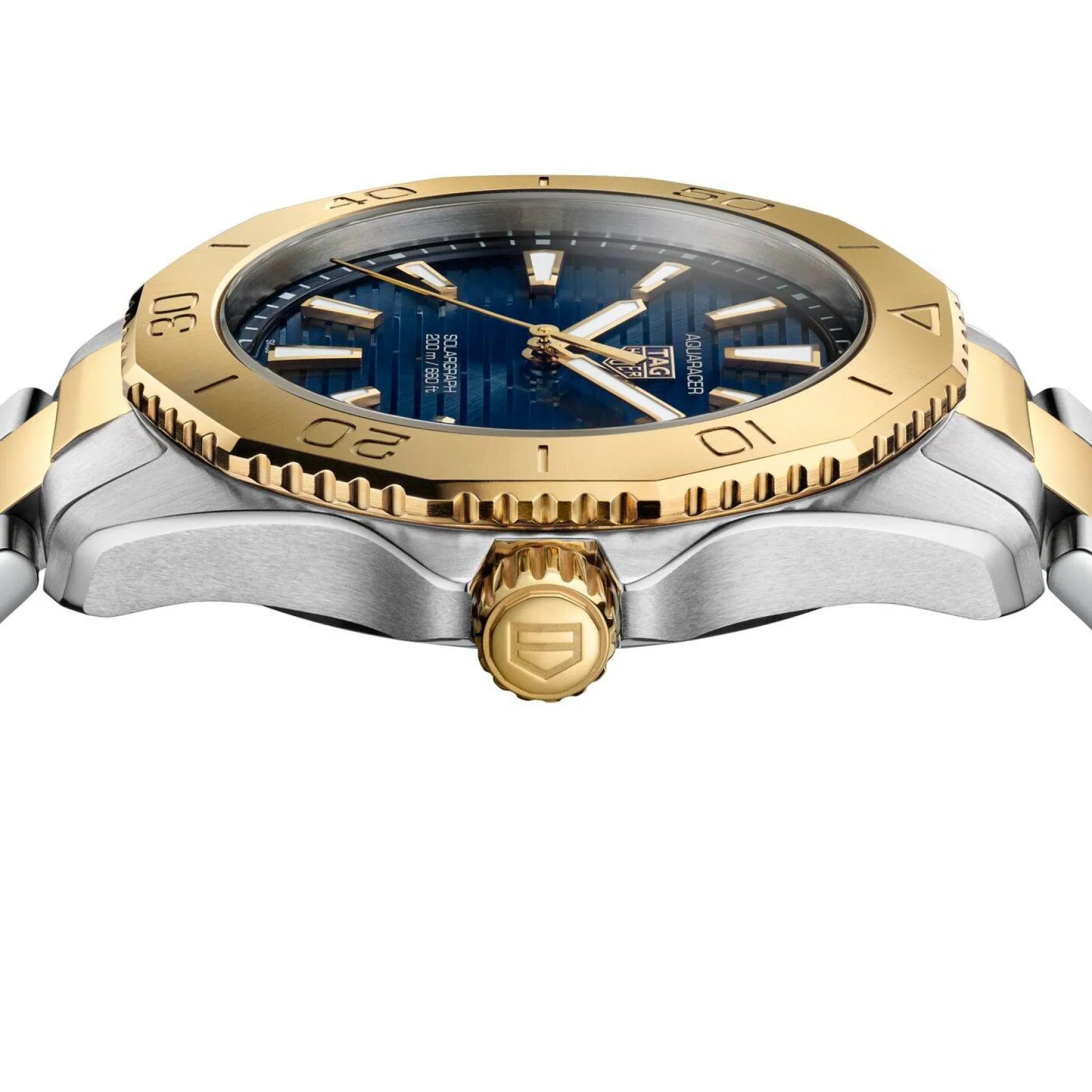 TAG Heuer Aquaracer Professional 200 Solargraph 40mm 18K Yellow Gold Men’s Watch