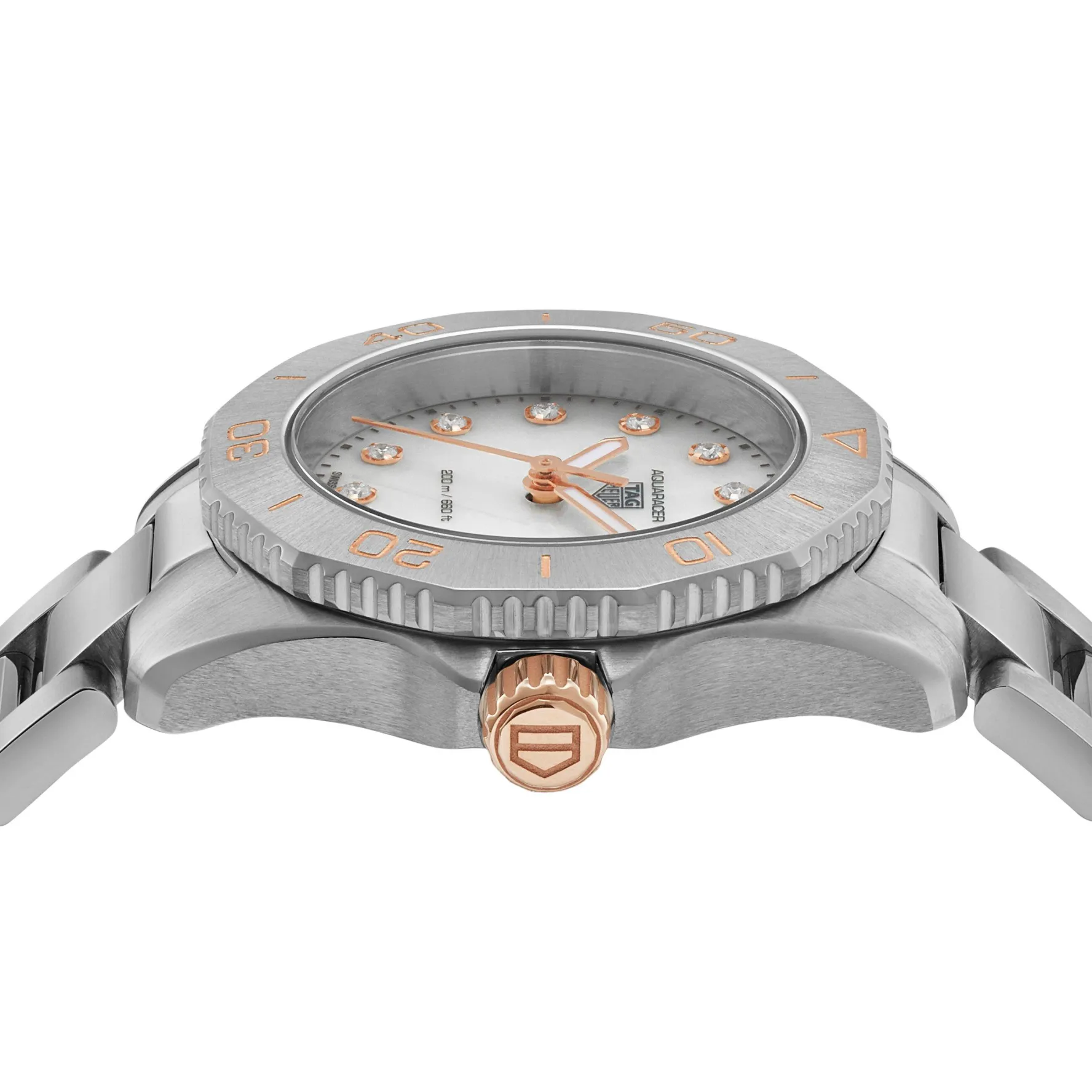 TAG Heuer Aquaracer Professional 200 30mm Mother of Pearl Diamond Ladies Watch