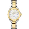 TAG Heuer Aquaracer Quartz Ladies Mother of Pearl Steel and 18K Yellow Gold Coating 32mm Watch