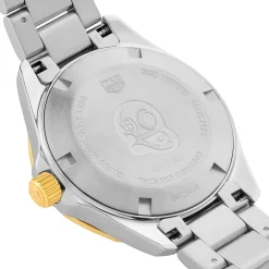 TAG Heuer Aquaracer Quartz Ladies Mother of Pearl Steel and 18K Yellow Gold Coating 32mm Watch