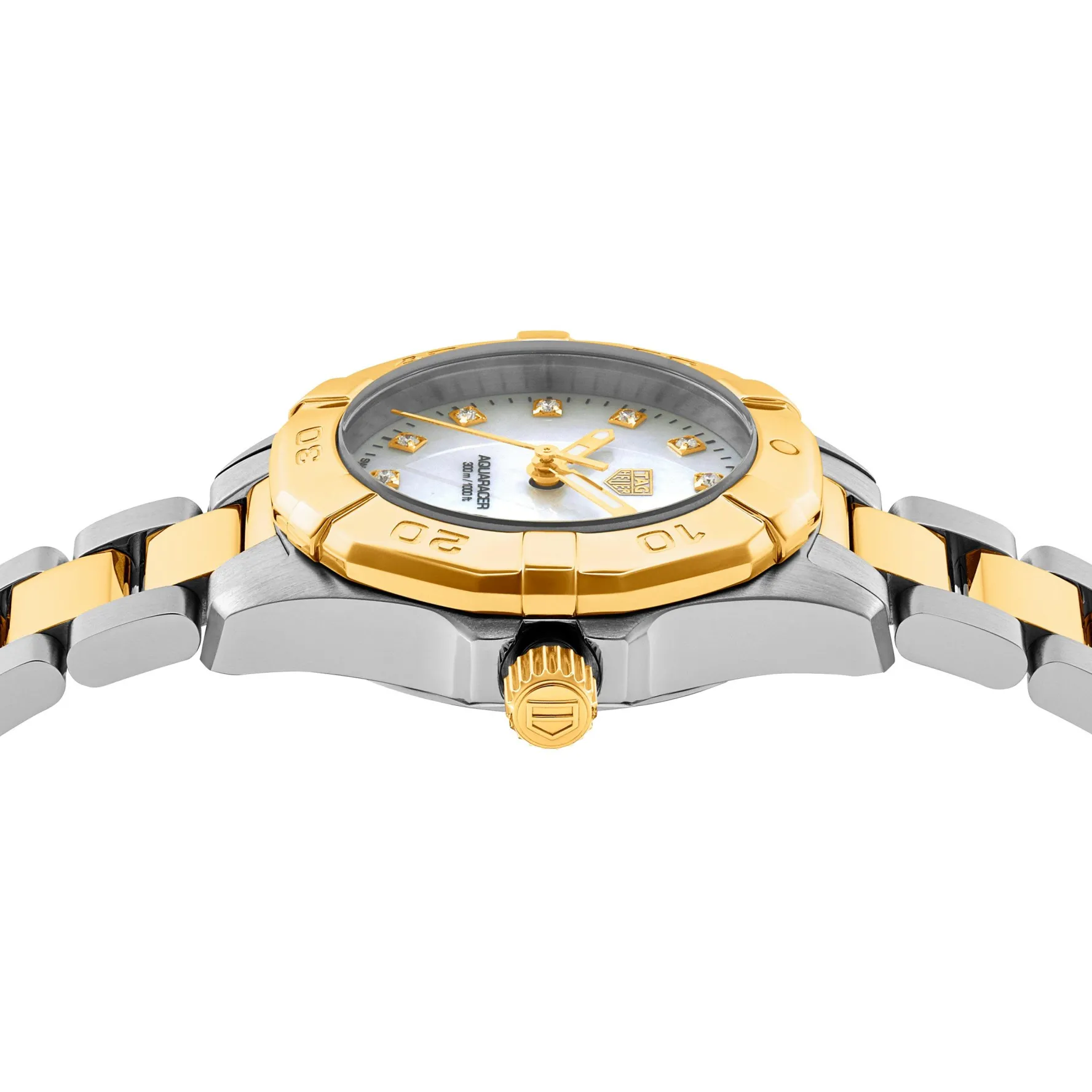 TAG Heuer Aquaracer Quartz Ladies Steel and 18K Yellow Gold Coating 27mm Watch