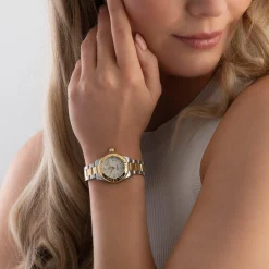 TAG Heuer Aquaracer Quartz Ladies Mother of Pearl Steel and 18K Yellow Gold Coating 27mm Watch