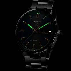 TAG Heuer Carrera Calibre 5 Automatic Mens Black Steel Watch
