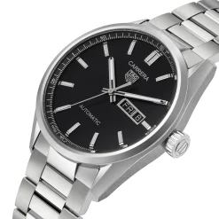 TAG Heuer Carrera  Calibre 5 Automatic Mens Black Steel Watch