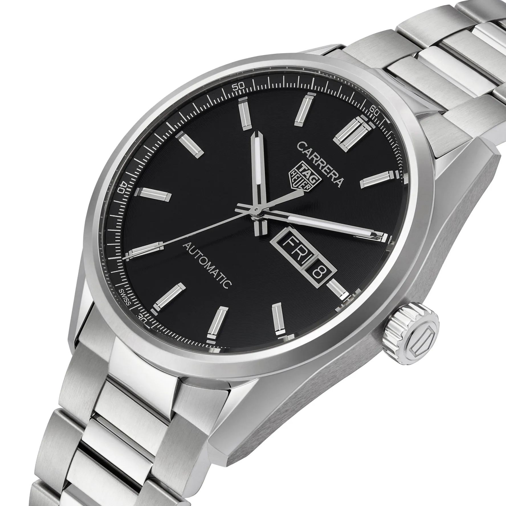 TAG Heuer Carrera Calibre 5 Automatic Mens Black Steel Watch