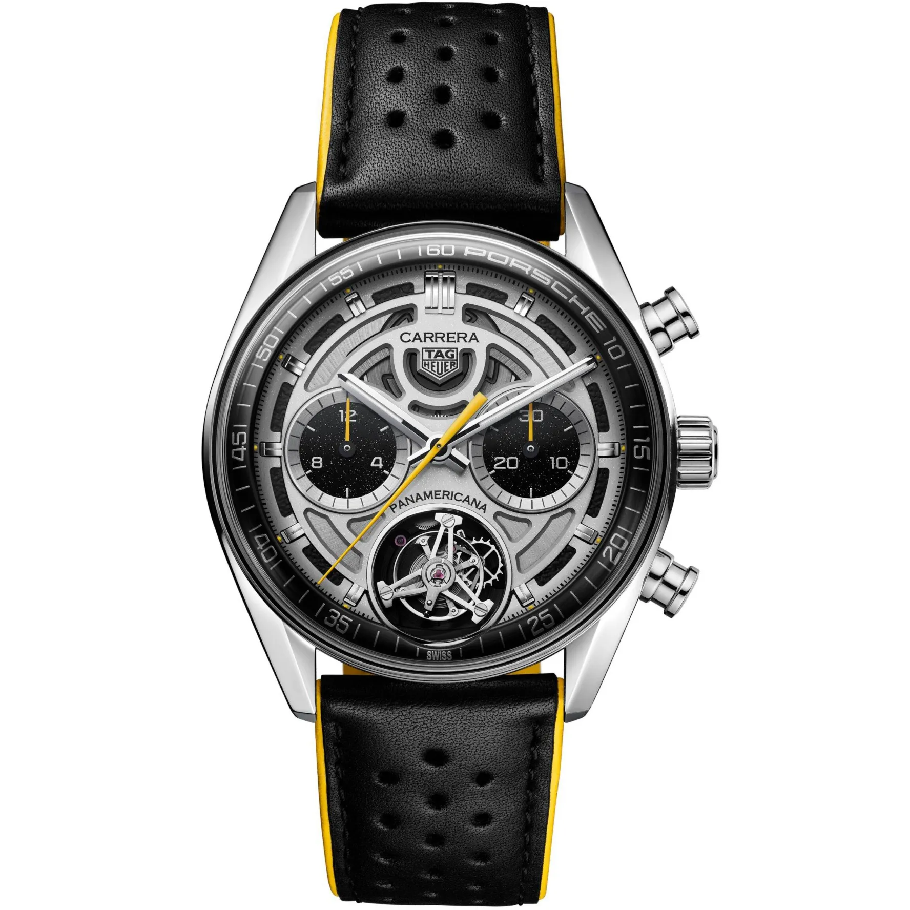 TAG Heuer Carrera Chronograph Tourbillon X Porsche Panamericana 42mm Automatic Watch