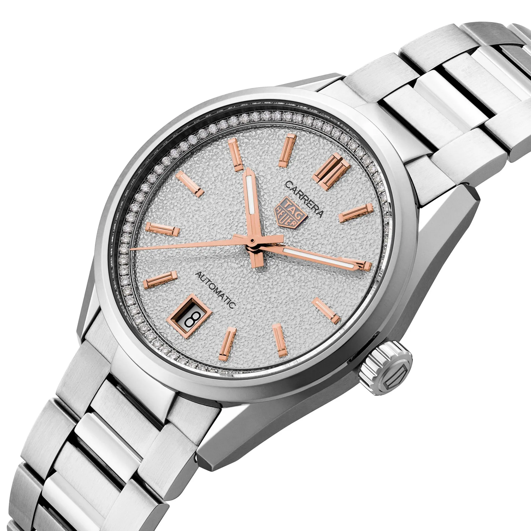 TAG Heuer Carrera Date 36mm Diamond Automatic Ladies Watch