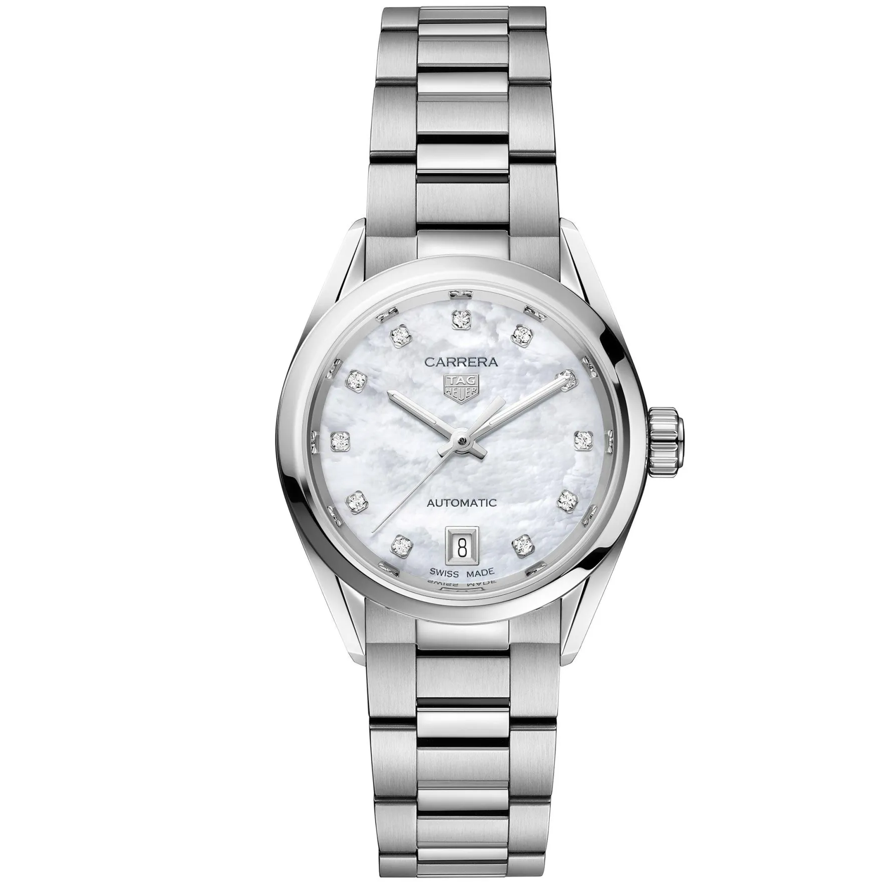 TAG Heuer Carrera Date 29mm Diamond Automatic Ladies Watch