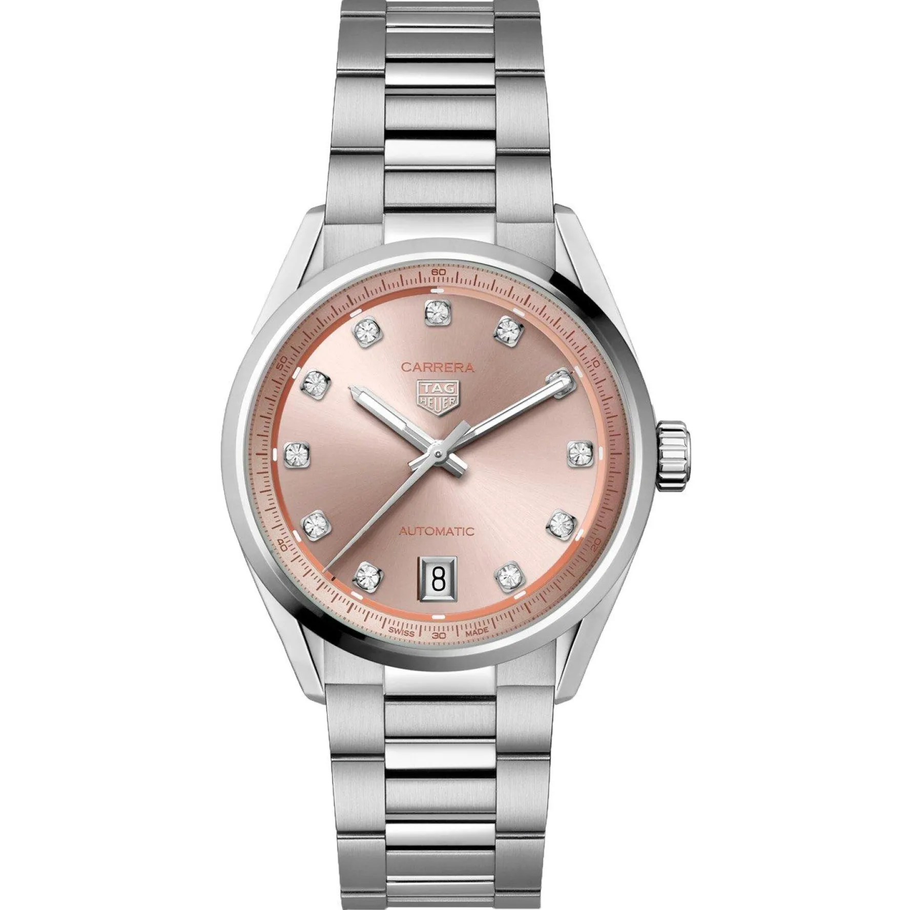 TAG Heuer Carrera Date 36mm Diamond Automatic Ladies Watch