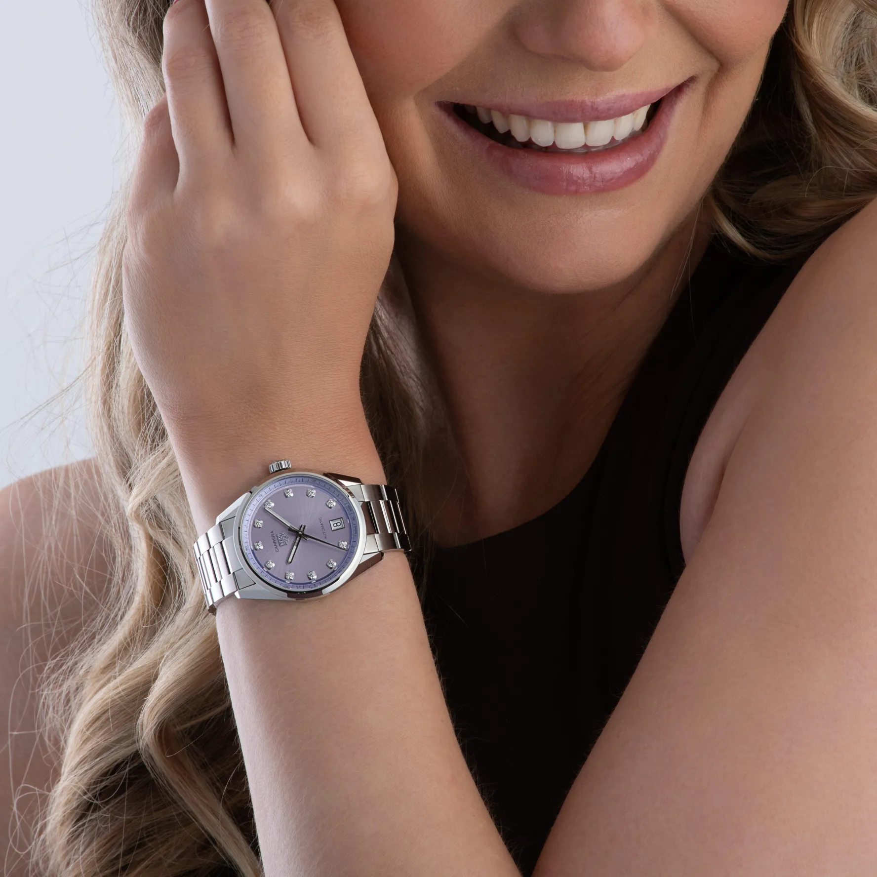 TAG Heuer Carrera Date 36mm Diamond Automatic Ladies Watch