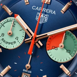 TAG Heuer Carrera Skipper 39mm 18K Rose Gold Chronograph Automatic Men’s Watch