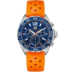 TAG Heuer Formula 1 Chronograph 43mm Orange Rubber Strap Men’s Watch