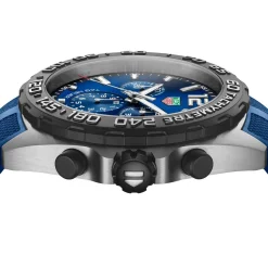 TAG Heuer Formula 1 Chronograph 43mm Blue Rubber Strap Men's Watch