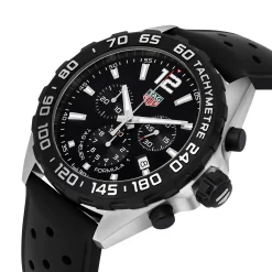 TAG Heuer Formula 1 Quartz Men's Black Rubber Chronograph 43mm Watch
