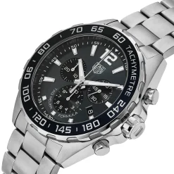 TAG Heuer Formula 1 Quartz Men's Grey Steel Chronograph 43mm Watch