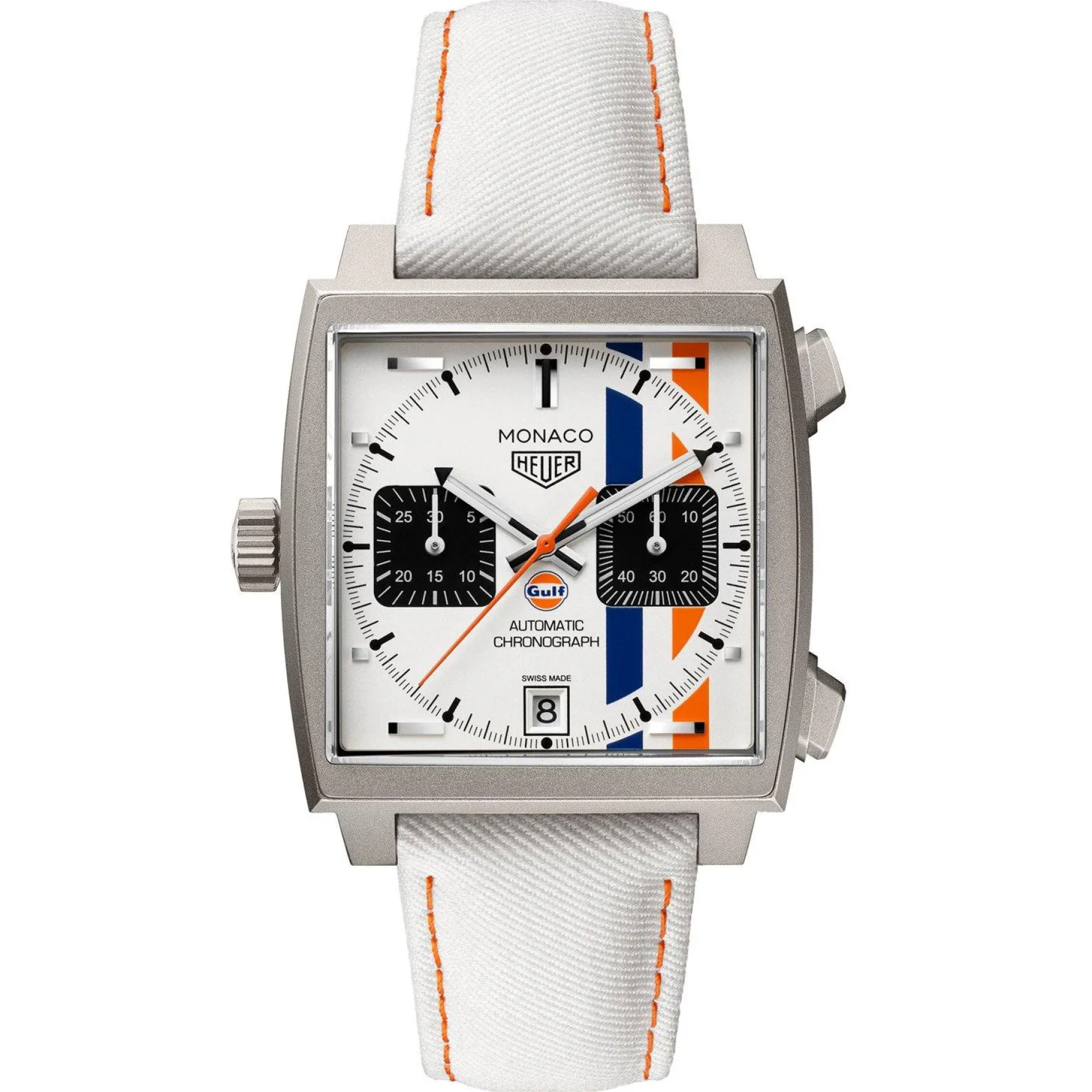 TAG Heuer Limited Edition Monaco Chronograph X Gulf 39mm Titanium Automatic Watch