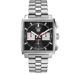 TAG Heuer Monaco 160 Special Edition Heuer 02 Automatic Men's Black Steel Chronograph 39mm Watch