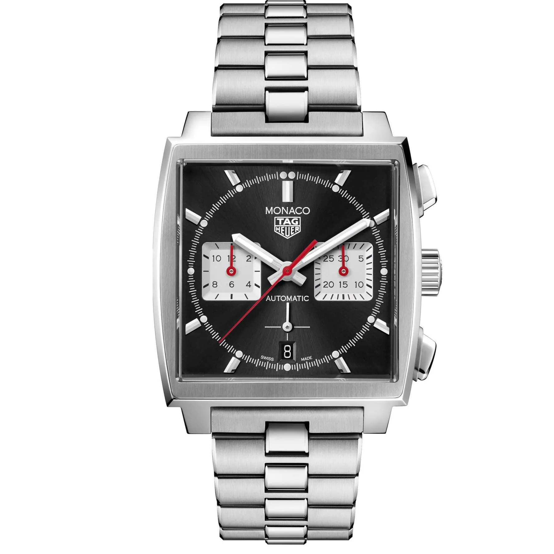 TAG Heuer Monaco 160 Special Edition Heuer 02 Automatic Men's Black Steel Chronograph 39mm Watch