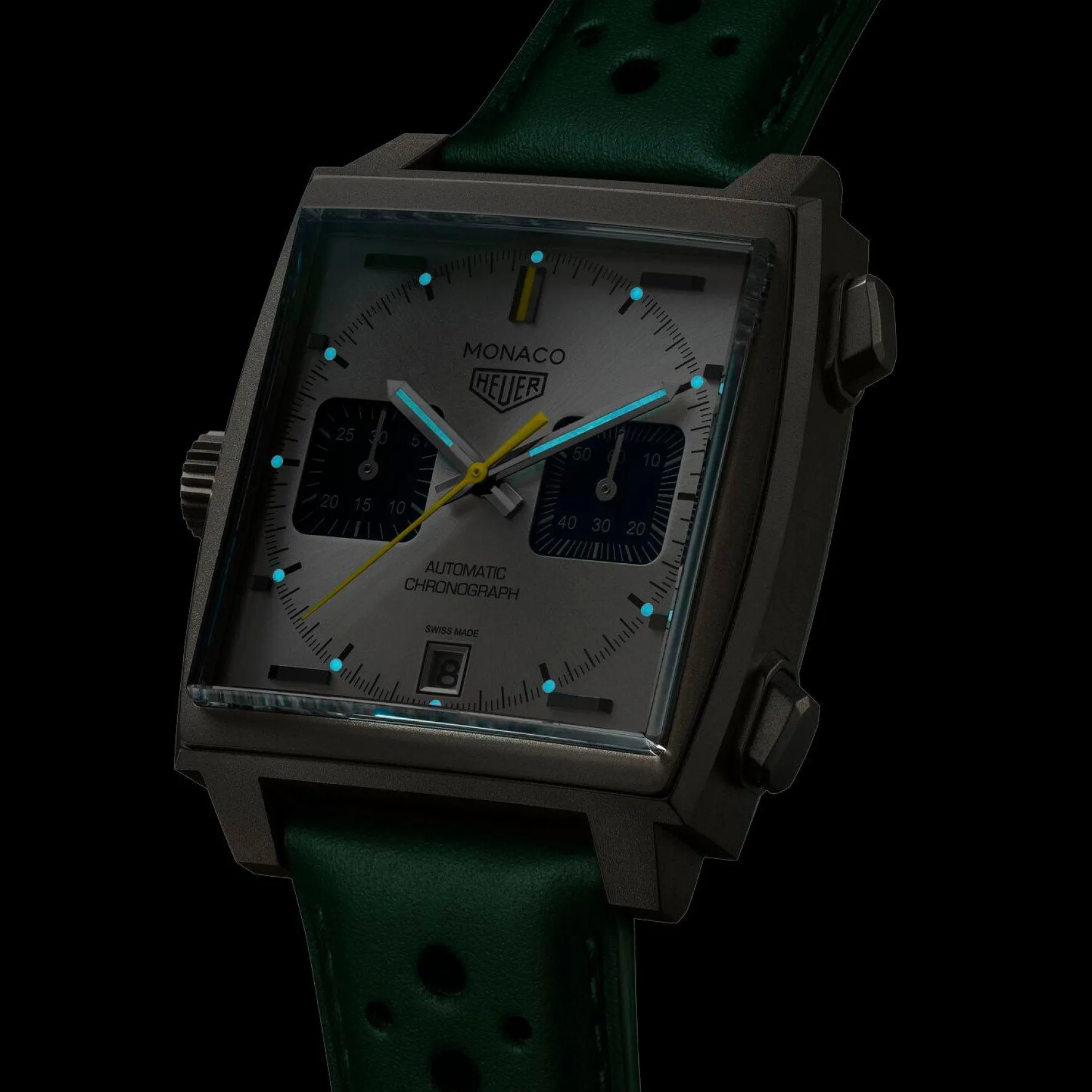 TAG Heuer Monaco Chronograph Racing Green 39mm Titanium Automatic Watch