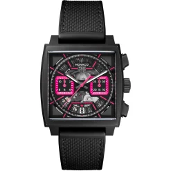 TAG Heuer Monaco Skeleton Pink 39mm Titanium Chronograph Automatic Men's Watch
