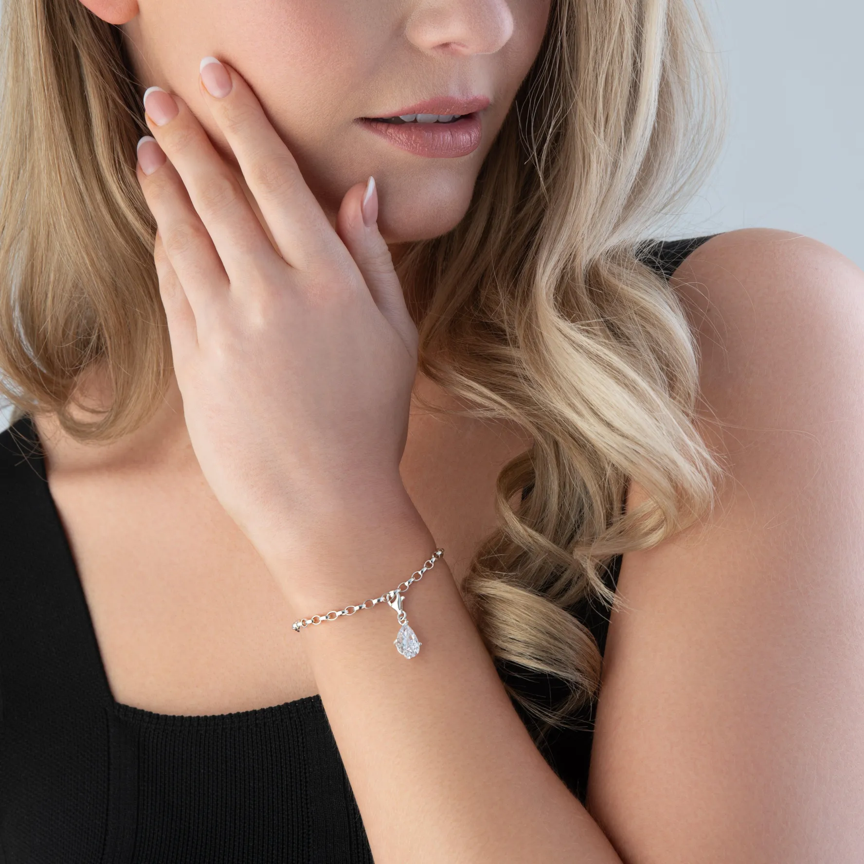 Thomas Sabo Generation Charm Club Silver Cubic Zirconia Droplet Charm